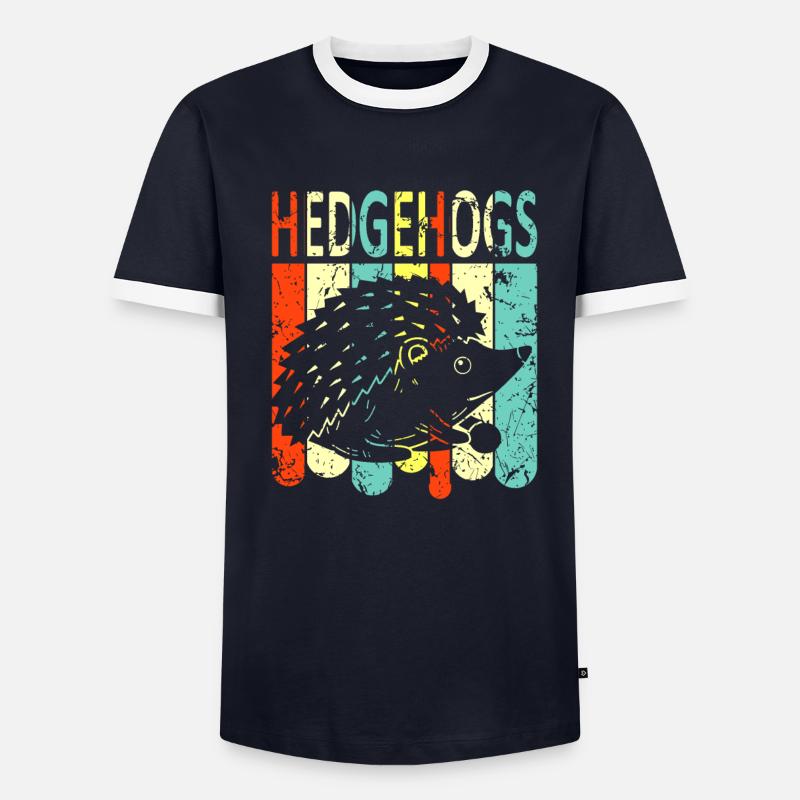hérisson T-shirt contrasté Homme