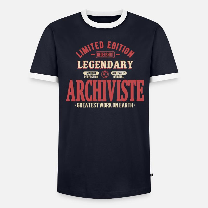 Archiviste T-shirt contrasté Homme