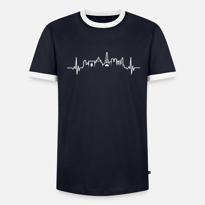 Paris T-shirt contrasté Homme