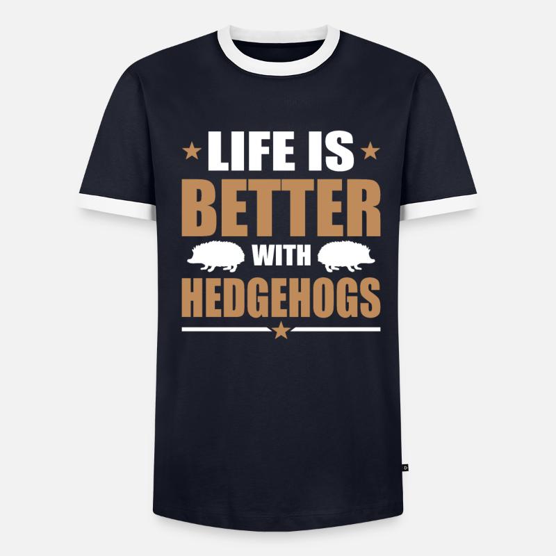 Hérisson T-shirt contrasté Homme