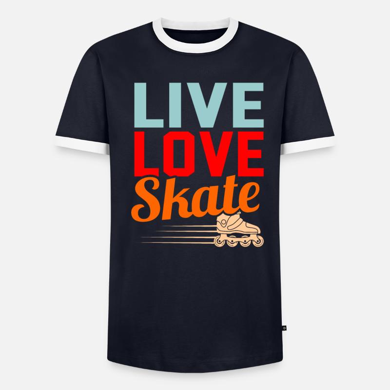 Inline skating Men's Ringer Shirt