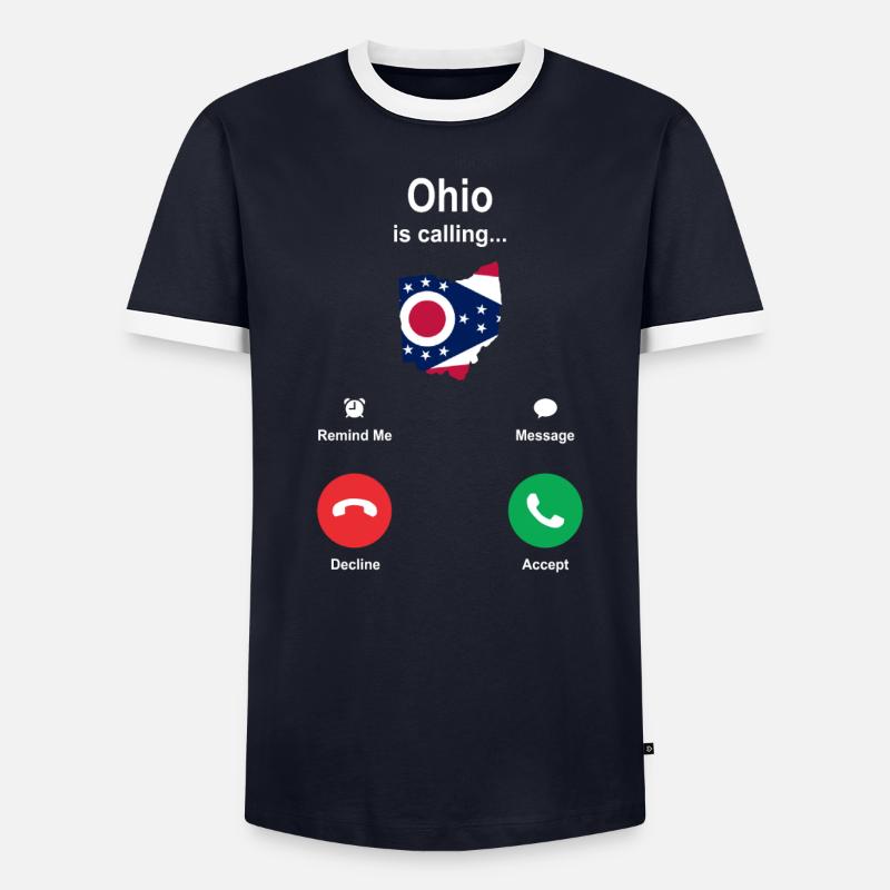 Visite à Ohio Gift T-shirt contrasté Homme