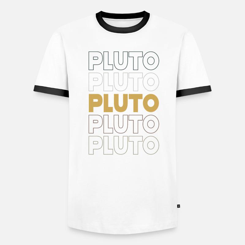 Pluto Männer Kontrast-T-Shirt