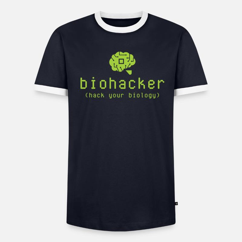 Biohacker Hack Votre biologie T-shirt contrasté Homme