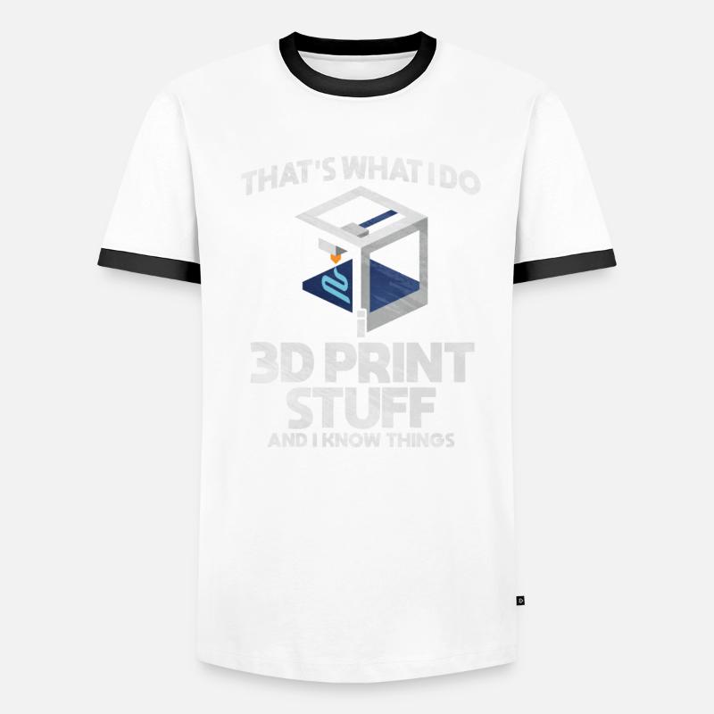 Impression 3D T-shirt contrasté Homme