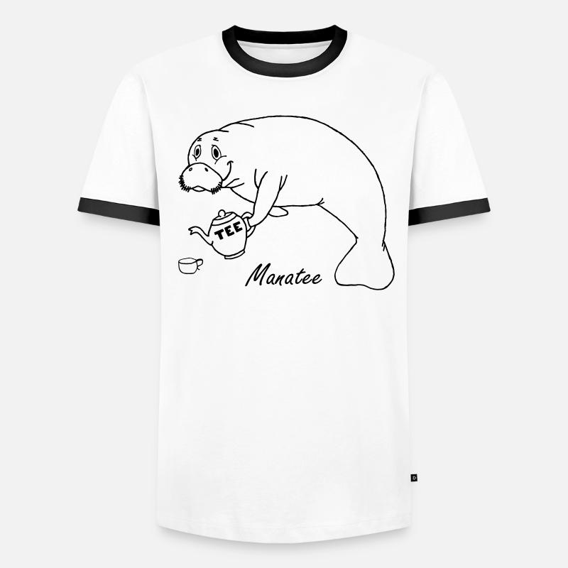 Manatee mag Tee Männer Kontrast-T-Shirt