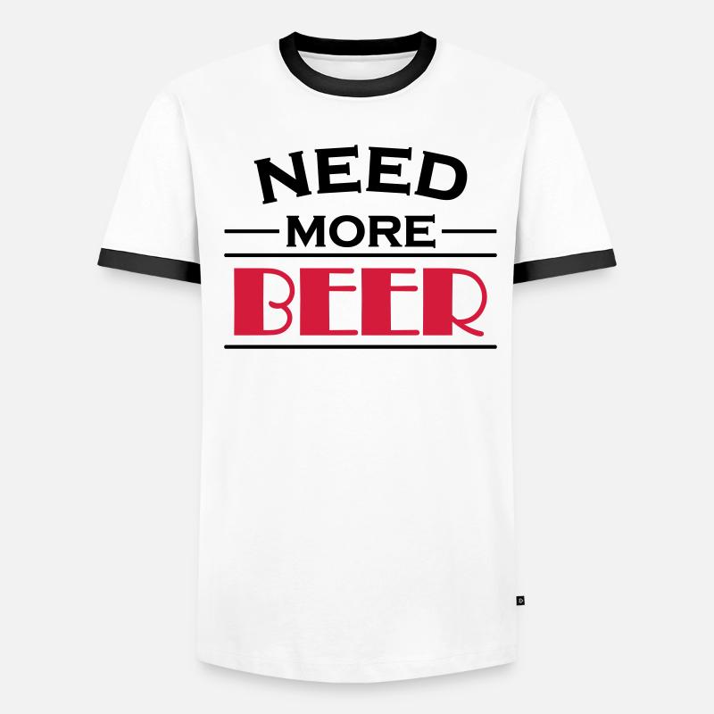 Need more beer! T-shirt contrasté Homme