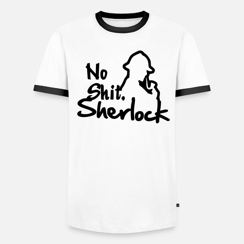 No Shit, Sherlock! Männer Kontrast-T-Shirt