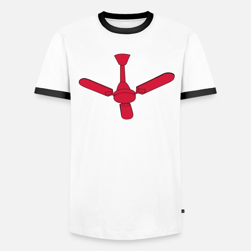 Ventilateur de plafond wind idée cadeau rapide T-shirt contrasté Homme