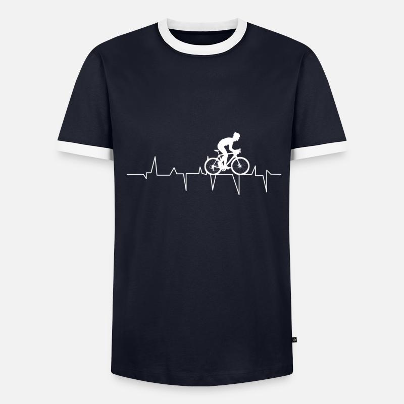 Biker bicycle bicycle bicycle - Ecg Men's Ringer Shirt
