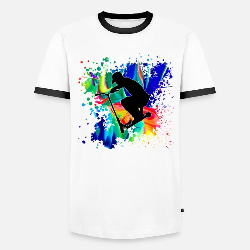 Freestyle Roller Männer Kontrast-T-Shirt