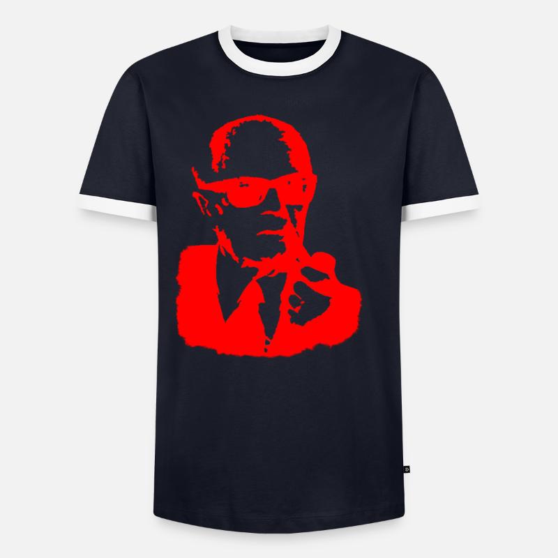 Sandro Pertini Männer Kontrast-T-Shirt