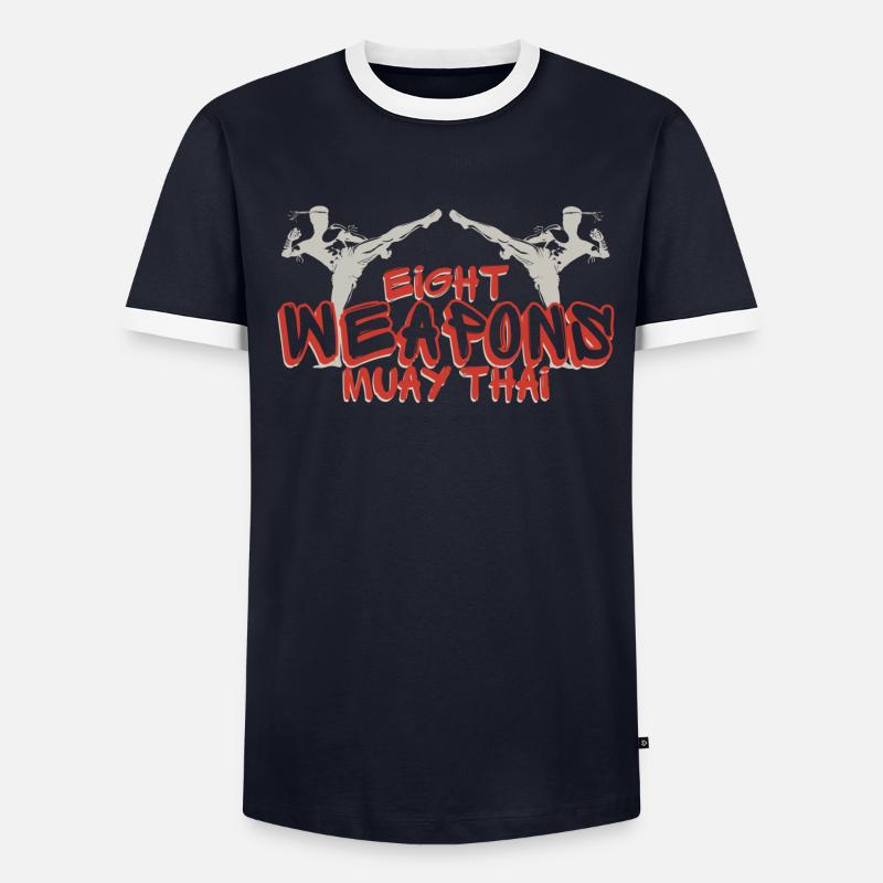 Muay Thai Männer Kontrast-T-Shirt