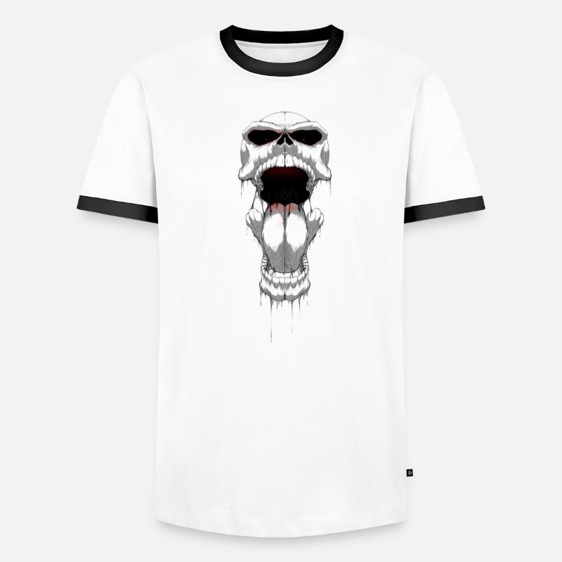 cranio T-shirt contrasté Homme
