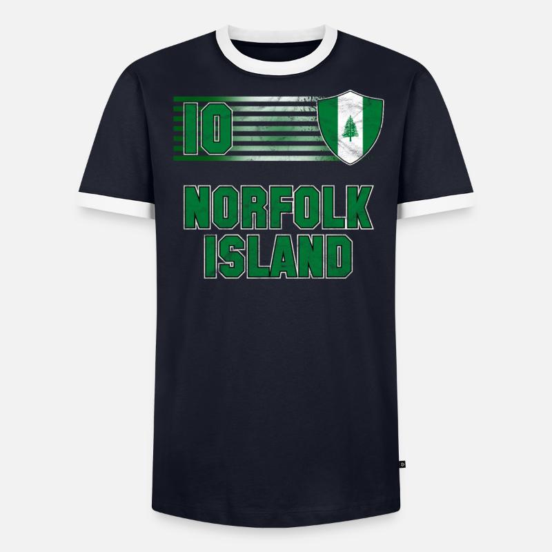 Île Norfolk T-shirt contrasté Homme
