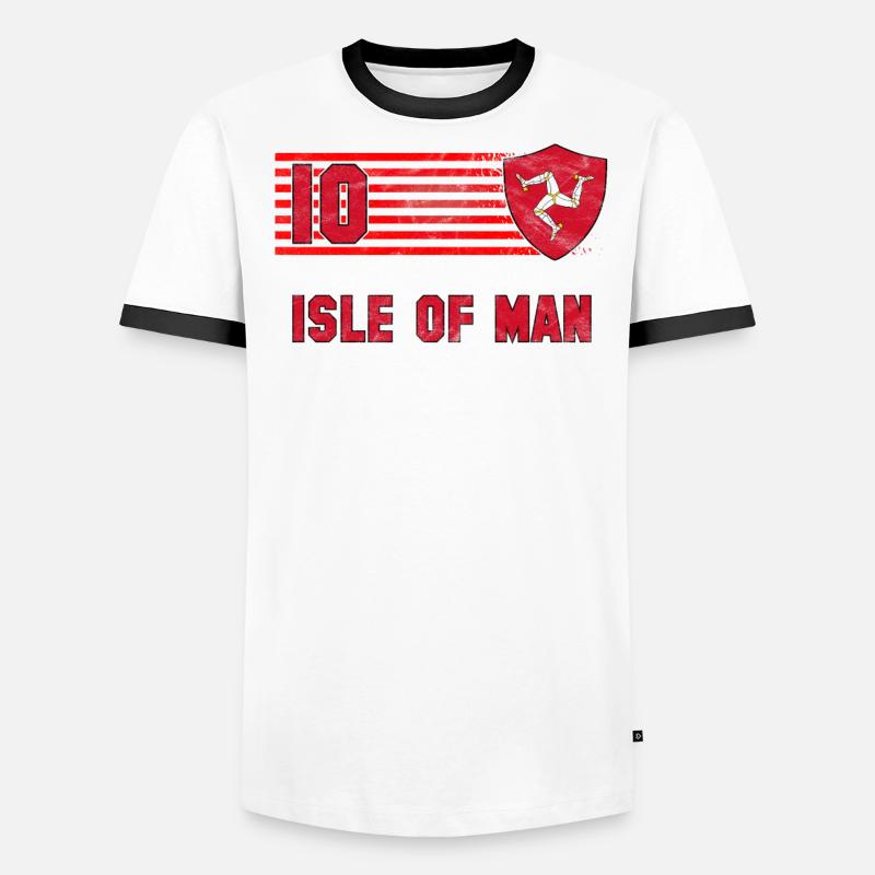 Île de Man T-shirt contrasté Homme