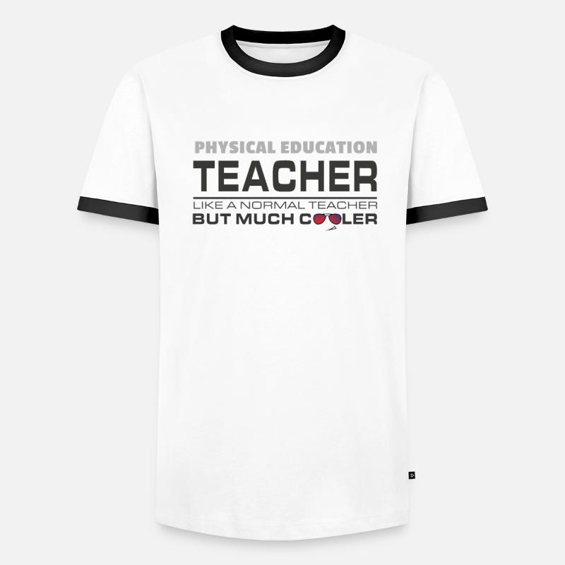 Professeur de physique conférencier enseignant T-shirt contrasté Homme