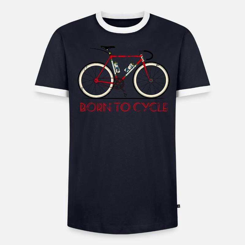 Né à cycle T-shirt contrasté Homme