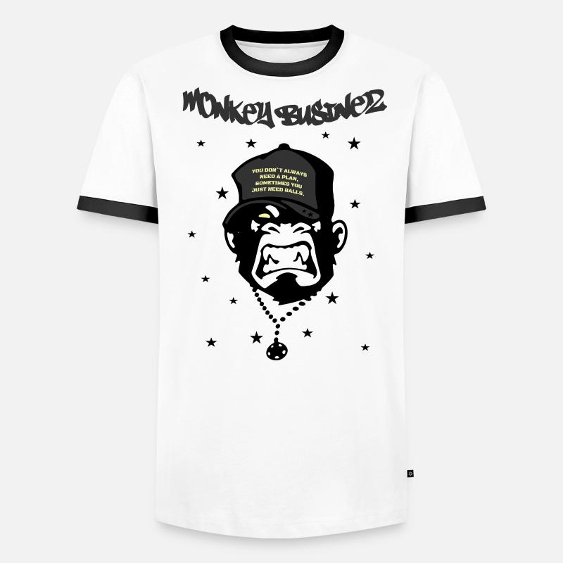 Monkey Businez Männer Kontrast-T-Shirt