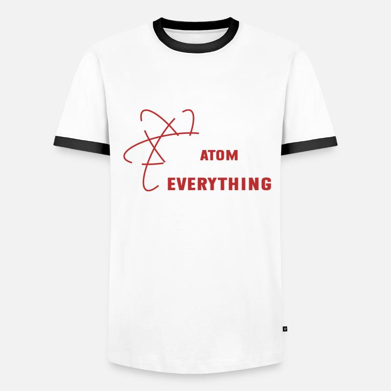 Never trust an atom - they invent everything Men's Ringer Shirt