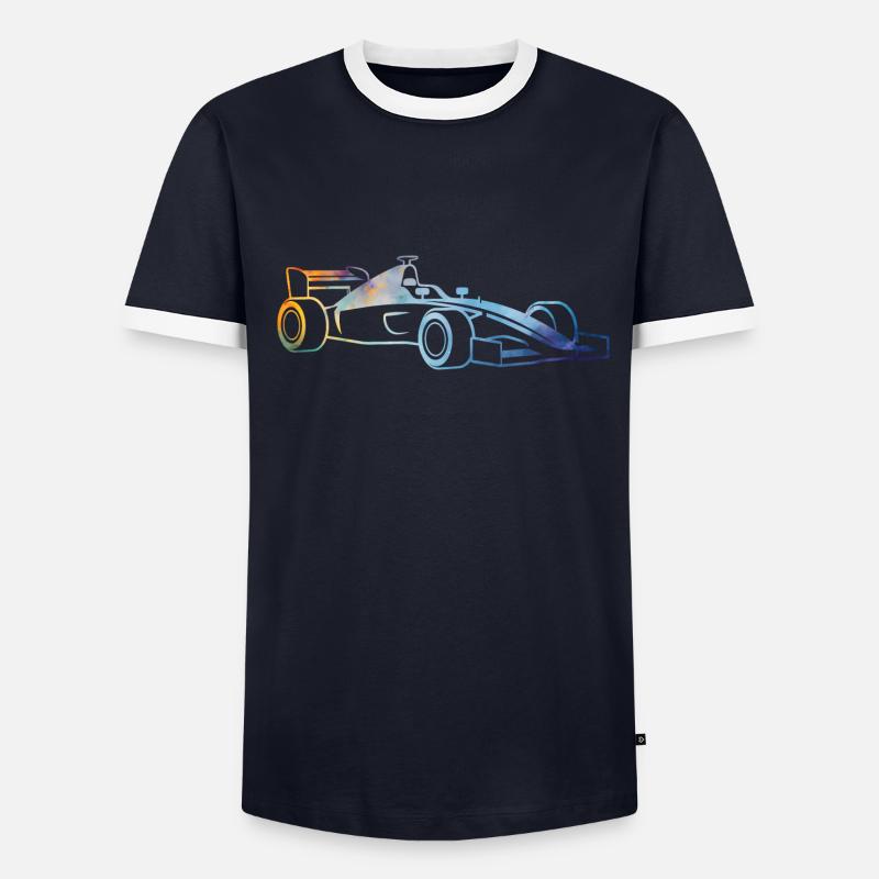 Voiture de course T-shirt contrasté Homme