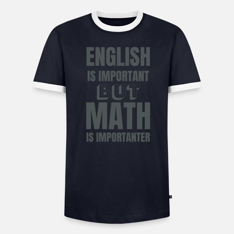Math teacher mathematician math student gift idea Men's Ringer Shirt