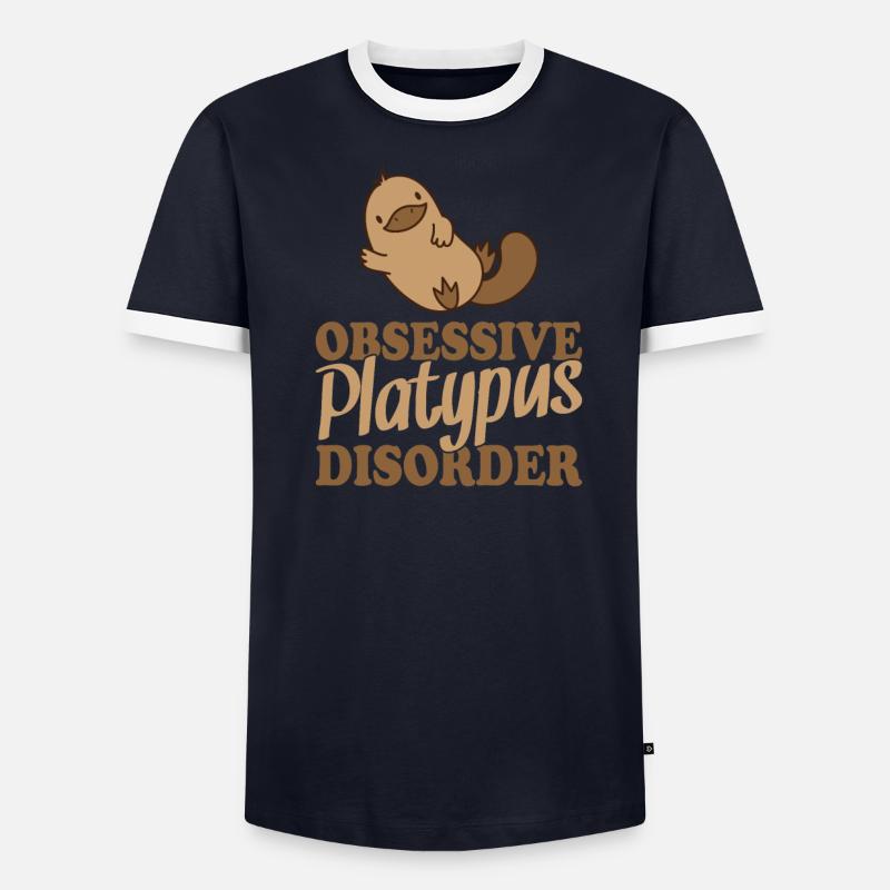 Trouble obsessionnel de l’ornithorynque Schnabeltier T-shirt contrasté Homme