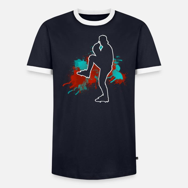 Base-ball - T-shirt contrasté Homme - undefined