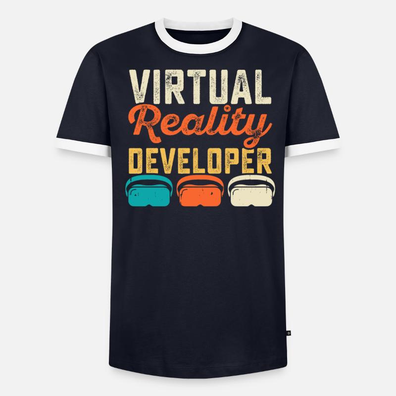 VR Virtual Reality Men's Ringer Shirt