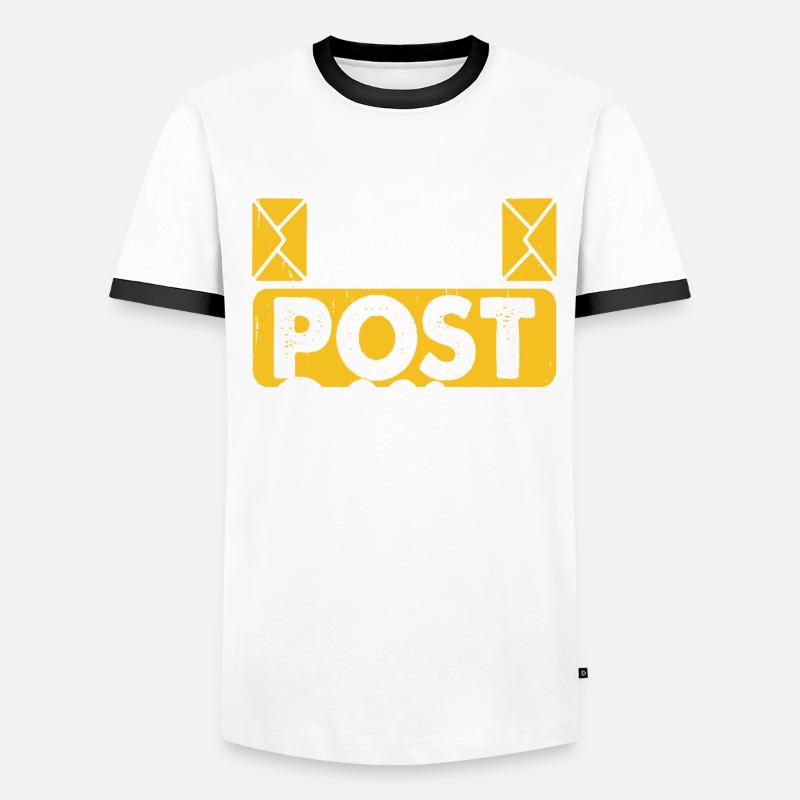 Briefträger Postbote Männer Kontrast-T-Shirt