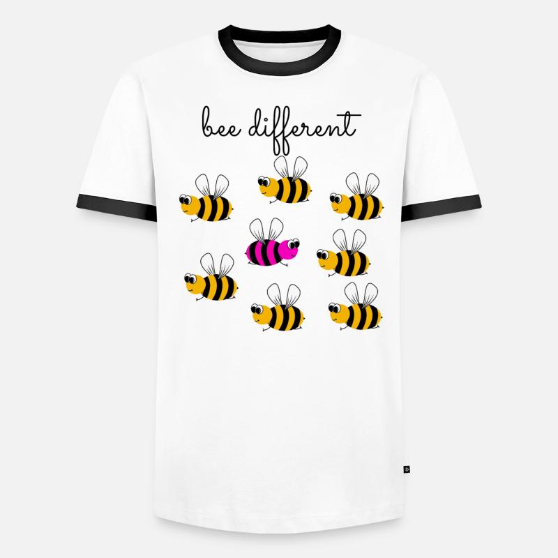 bee different - sei anders - sei du selbst - Biene Männer Kontrast-T-Shirt