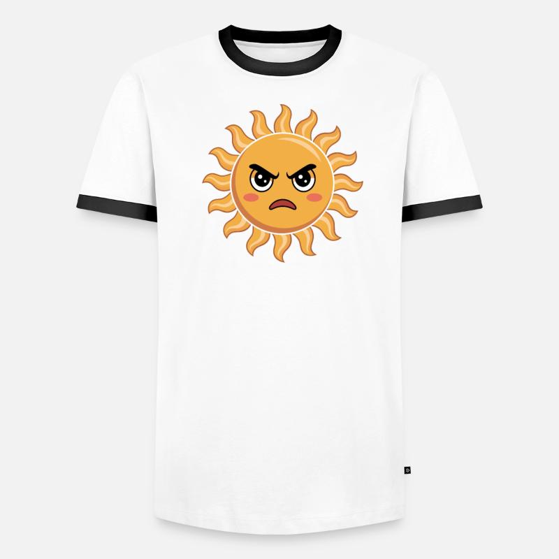 Caution Passive Aggressive Sun Men's Ringer Shirt