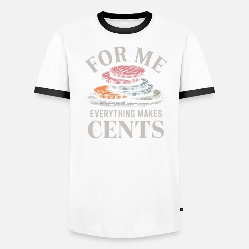 Pour moi, tout rapporte quelques centimes T-shirt contrasté Homme