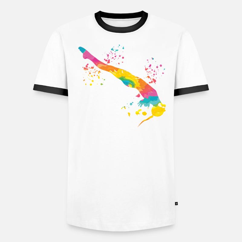 Plongée Plongée synchronisée T-shirt contrasté Homme