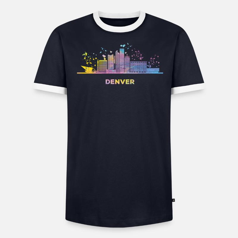 Denverites Skyline Denver T-shirt contrasté Homme