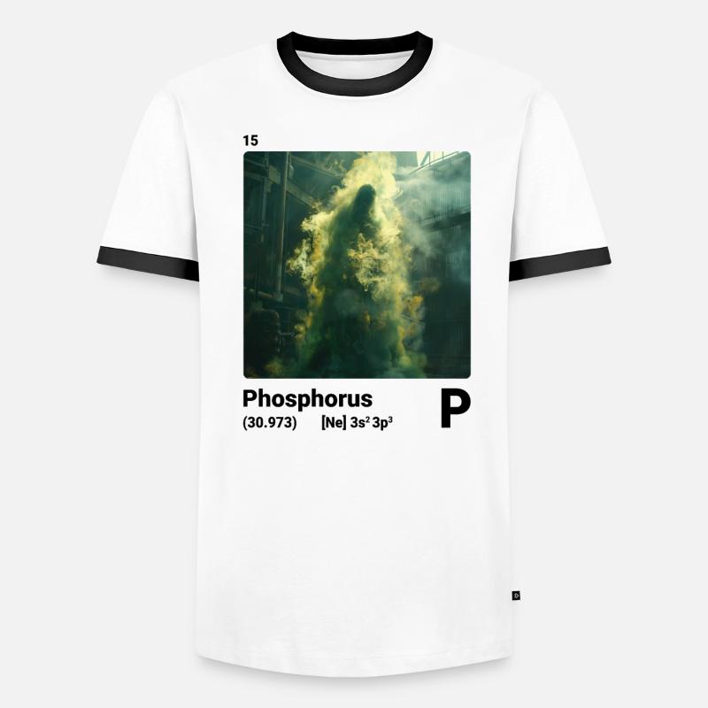Periodic table element phosphorus (P) 015 Men's Ringer Shirt