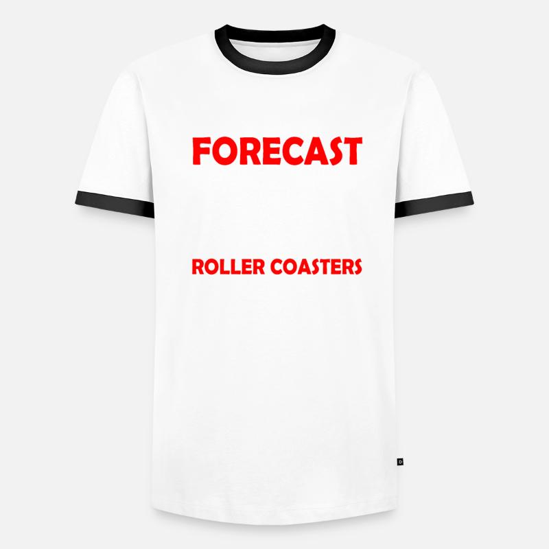 forecast Roller Coaster rollercoaster Männer Kontrast-T-Shirt