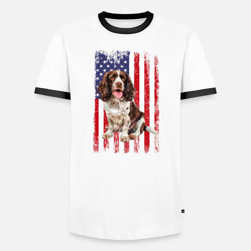 Springer Spaniel Men's Ringer Shirt