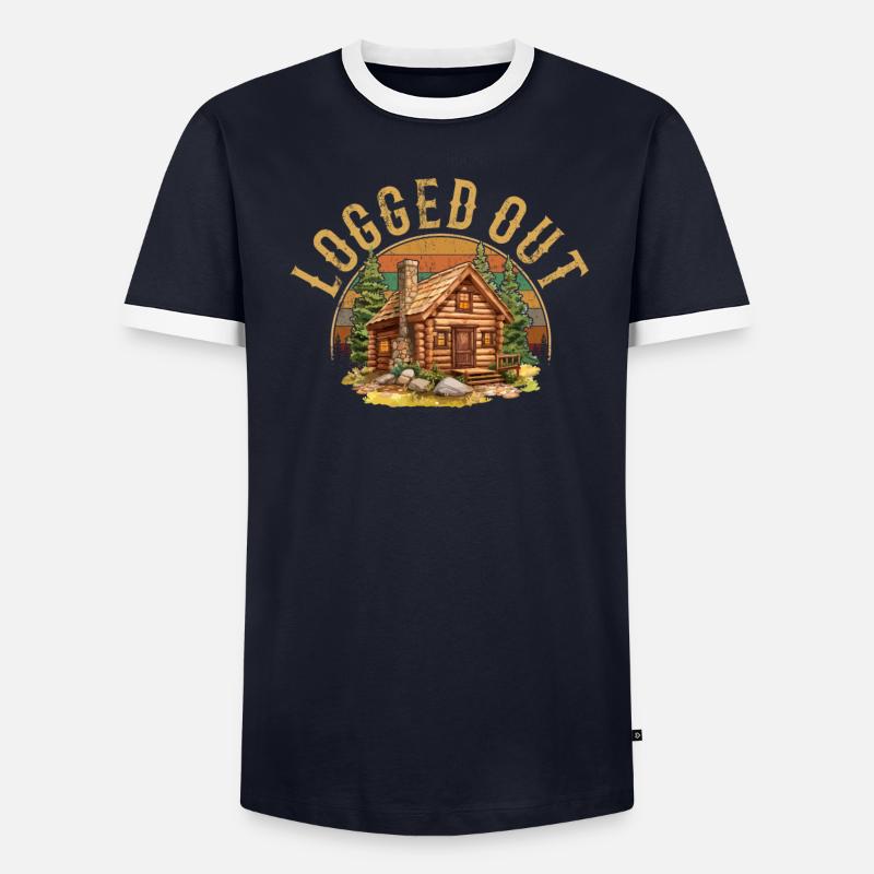 Cabane déconnectée, cabine extérieure T-shirt contrasté Homme