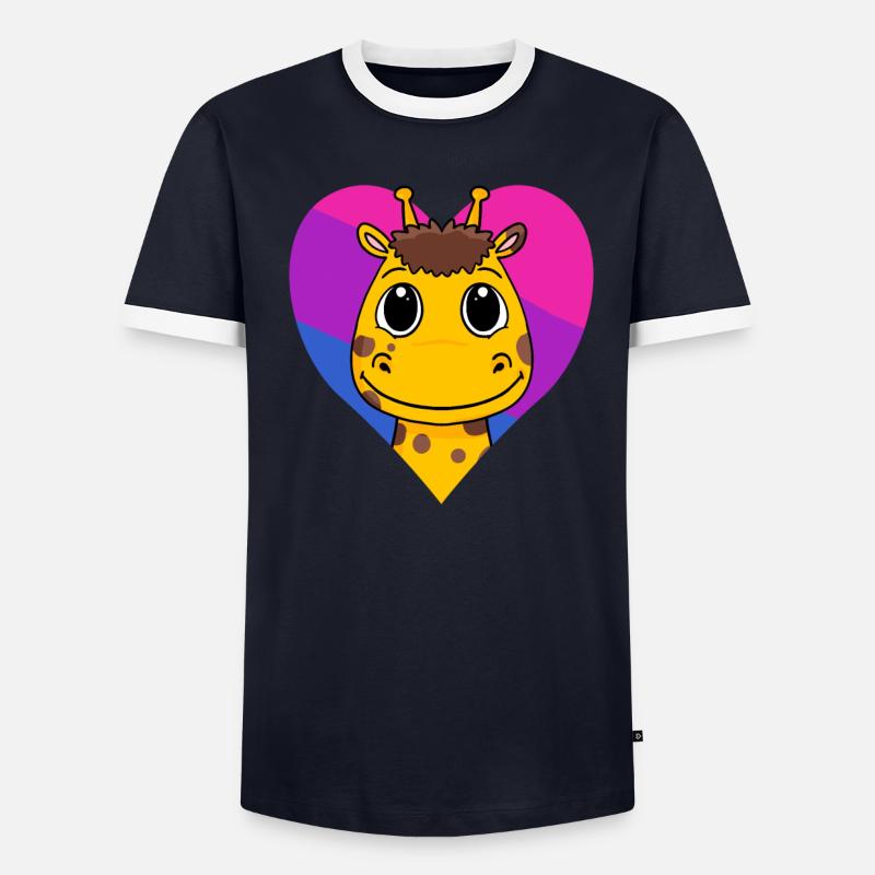 Bisexual Giraffe Gift Men's Ringer Shirt