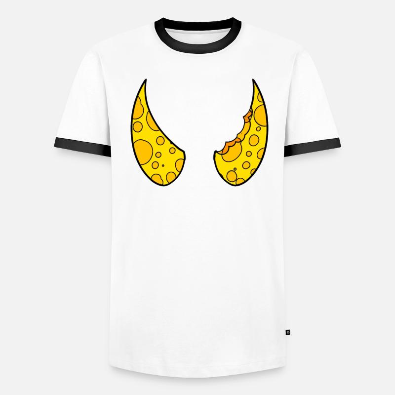 Cornes du diable Cornes en fromage T-shirt contrasté Homme