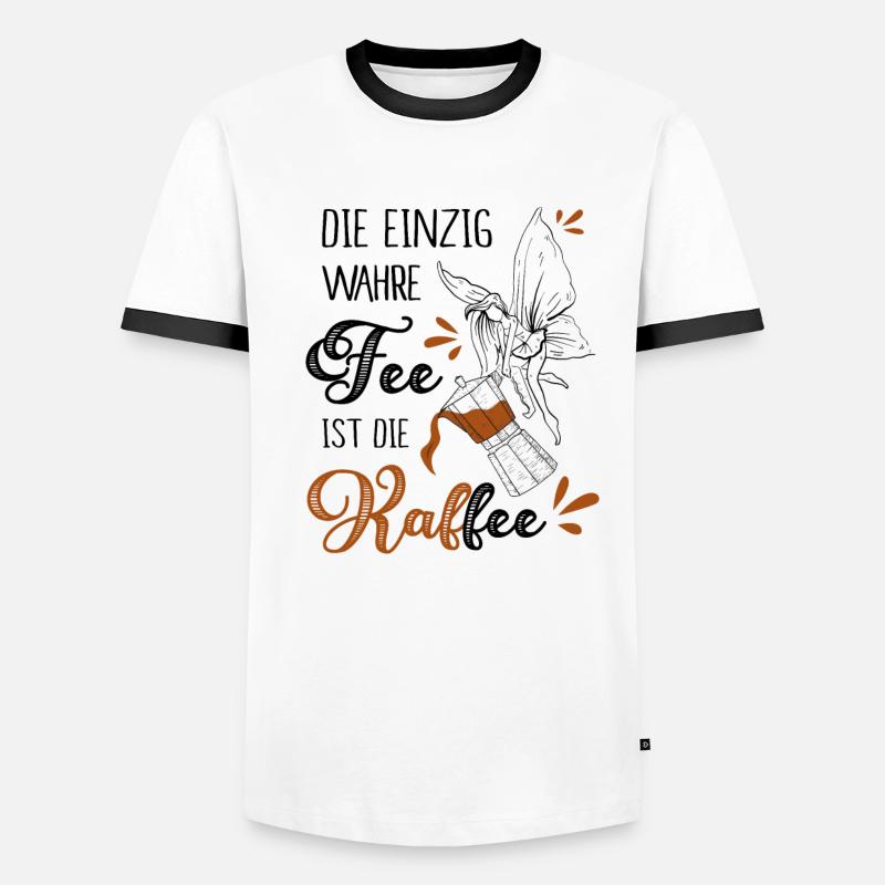 Die Einzig Wahre Fee Ist Die Kaffee Männer Kontrast-T-Shirt