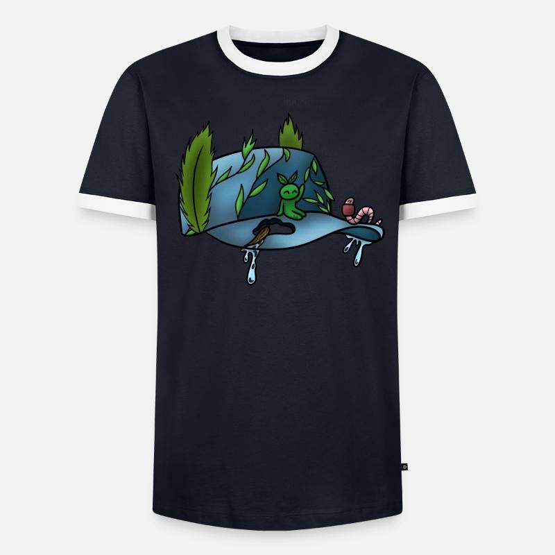 Die Druckkappe! Von Pousse2Bamboo ! Männer Kontrast-T-Shirt