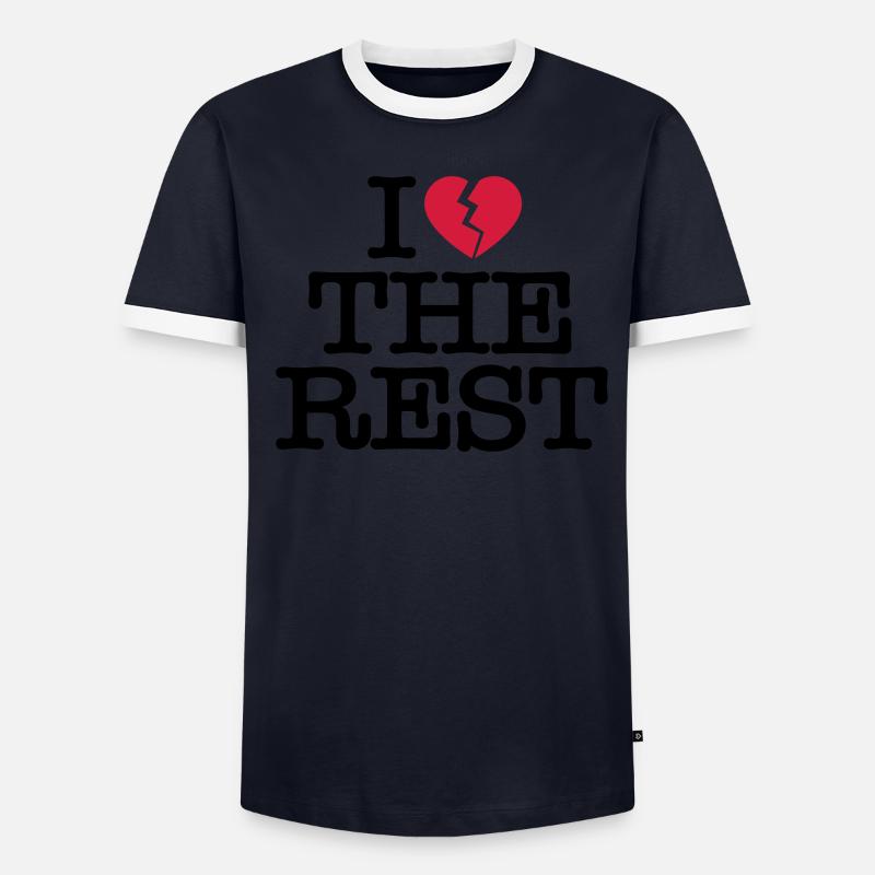 Je déteste le reste T-shirt contrasté Homme