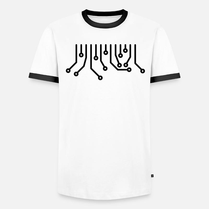 Platine CPU Computer Admin Nerd Technik T-Shirt Männer Kontrast-T-Shirt