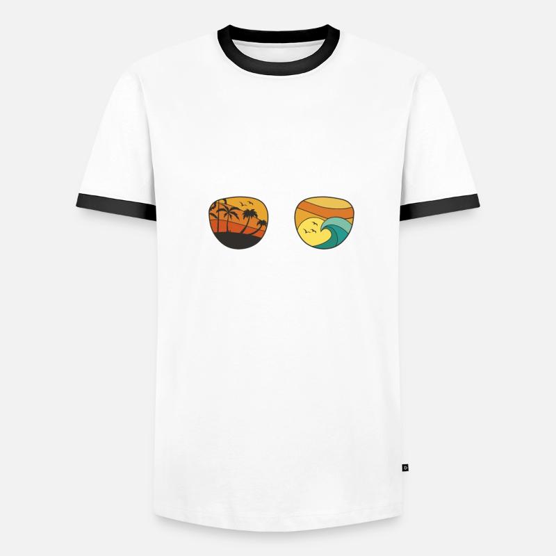 Conception de gardien de plage de retraite T-shirt contrasté Homme