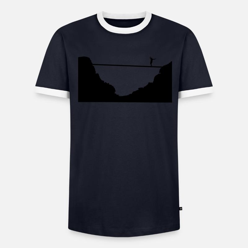 slacklining, highline T-shirt contrasté Homme