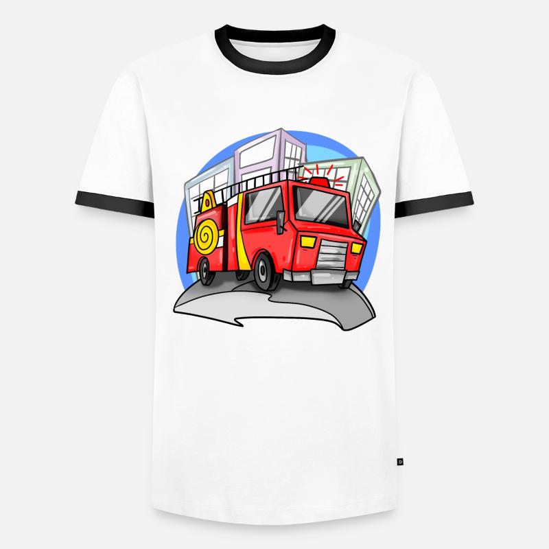 Fire brigade fire engine Men's Ringer Shirt