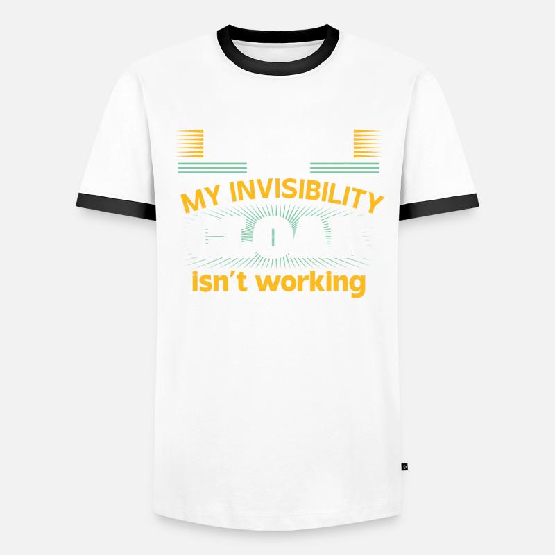 My invisible coat doesn't work Men's Ringer Shirt