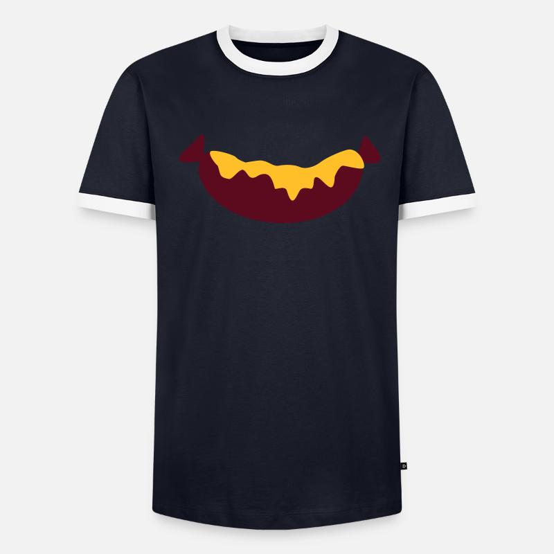 BBQ Saucisse T-shirt contrasté Homme